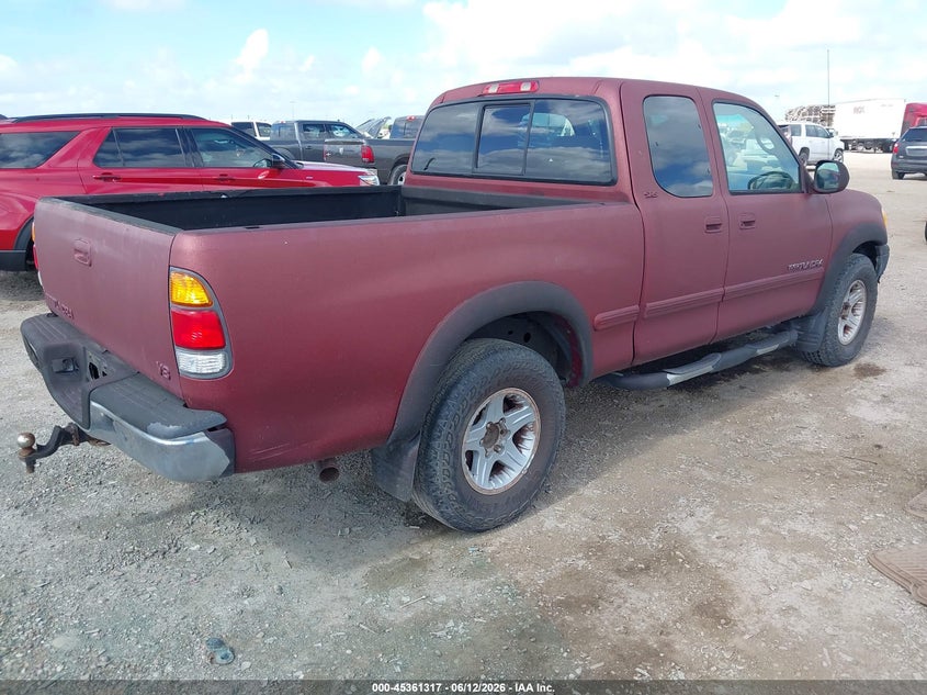 2000 Toyota Tundra VIN 5TBRT3417YS012506 IAAI salvage auction — NORMAL WEAR, Original (Texas), sold $1,000 on 2026-07-08 (photo 4)