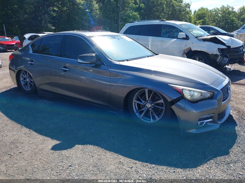 2017 Infiniti Q50 VIN JN1EV7AR5HM837914 IAAI salvage auction — THEFT, Salvage (Virginia), sold $925 on 2026-07-22 (photo 1)