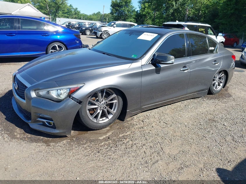 2017 Infiniti Q50 VIN JN1EV7AR5HM837914 IAAI salvage auction — THEFT, Salvage (Virginia), sold $925 on 2026-07-22 (photo 2)