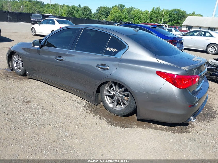 2017 Infiniti Q50 VIN JN1EV7AR5HM837914 IAAI salvage auction — THEFT, Salvage (Virginia), sold $925 on 2026-07-22 (photo 3)