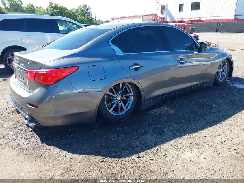 2017 Infiniti Q50 VIN JN1EV7AR5HM837914 IAAI salvage auction — THEFT, Salvage (Virginia), sold $925 on 2026-07-22 (photo 4)
