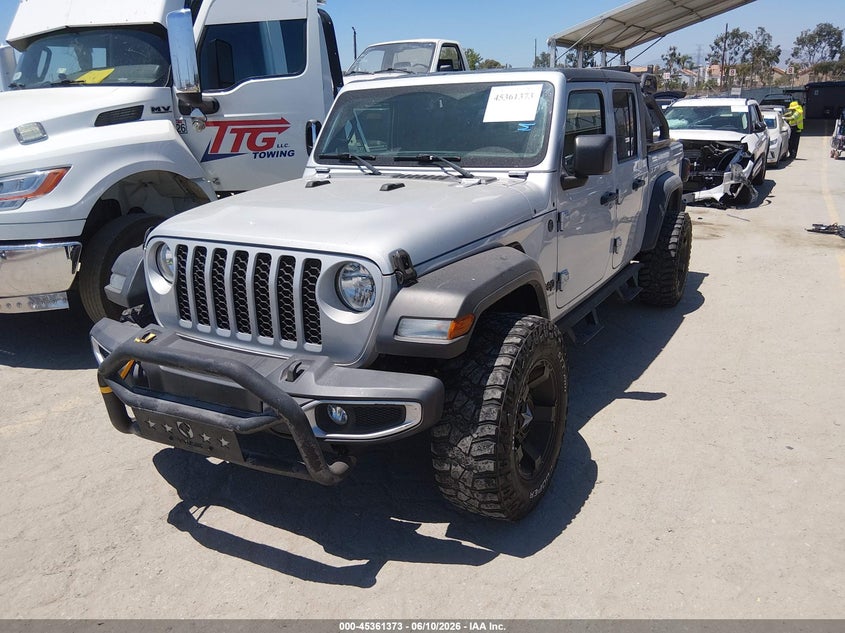 2023 Jeep Gladiator VIN 1C6HJTAG3PL561452 IAAI salvage auction — SIDE, Wait Title, sold $14,300 on 2026-07-31 (photo 2)