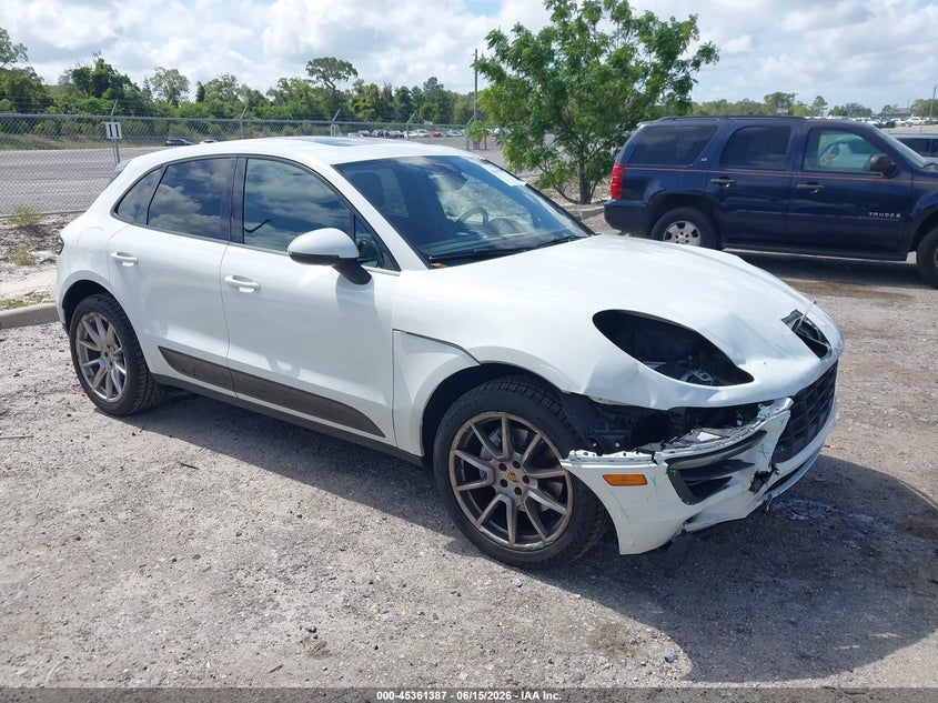 2017 Porsche Macan VIN WP1AA2A54HLB08573 IAAI salvage auction — FRONT END, Rebuildable (Florida), sold $4,625 on 2026-07-23 (photo 1)