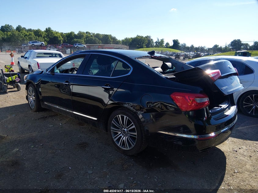 2015 Kia Cadenza VIN KNALN4D72F5190938 IAAI salvage auction — ROLLOVER, Salvage (Tennessee), sold $375 on 2026-07-22 (photo 3)