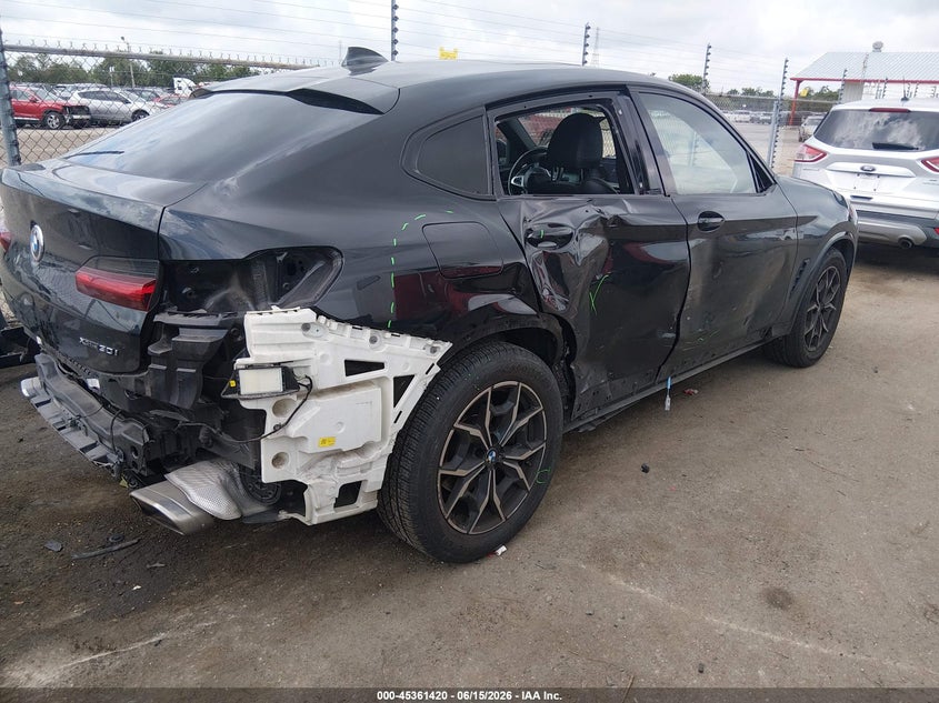 2022 BMW X4 VIN 5UX33DT00N9L32299 IAAI salvage auction — ALL OVER, Salvage Title, sold $16,000 on 2026-07-19 (photo 4)