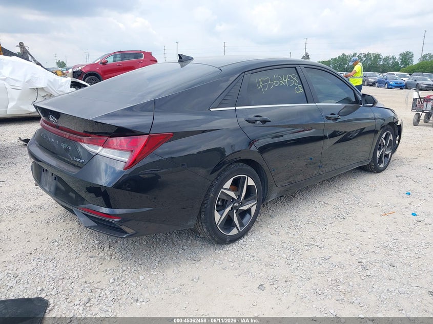 2022 Hyundai Elantra VIN KMHLP4AGXNU352039 IAAI salvage auction — RIGHT FRONT, Salvage (Ohio), sold $3,450 on 2026-07-22 (photo 4)