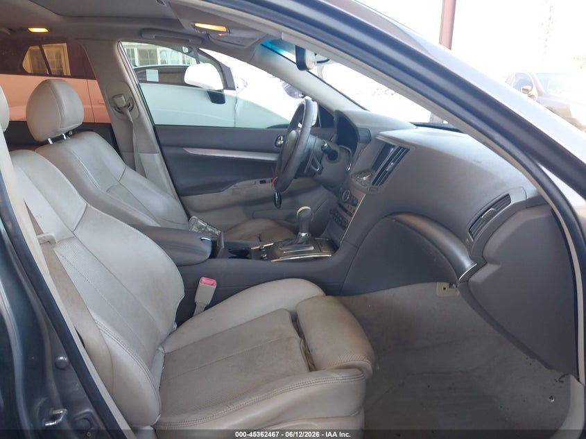 2012 Infiniti G VIN JN1CV6AP2CM934965 IAAI salvage auction — LEFT REAR, Salvage (California), sold $1,150 on 2026-07-07 (photo 5)