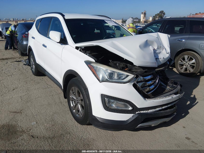2014 Hyundai Santa fe VIN 5XYZU3LB9EG161071 IAAI salvage auction — FRONT END, Salvage Title, sold $525 on 2026-07-17 (photo 1)
