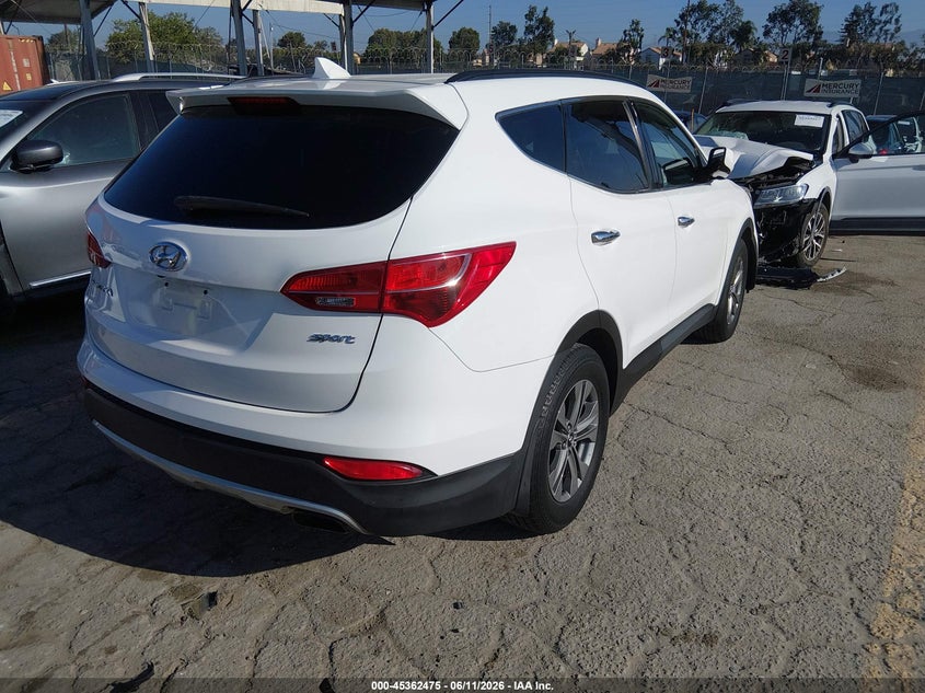 2014 Hyundai Santa fe VIN 5XYZU3LB9EG161071 IAAI salvage auction — FRONT END, Salvage Title, sold $525 on 2026-07-17 (photo 4)