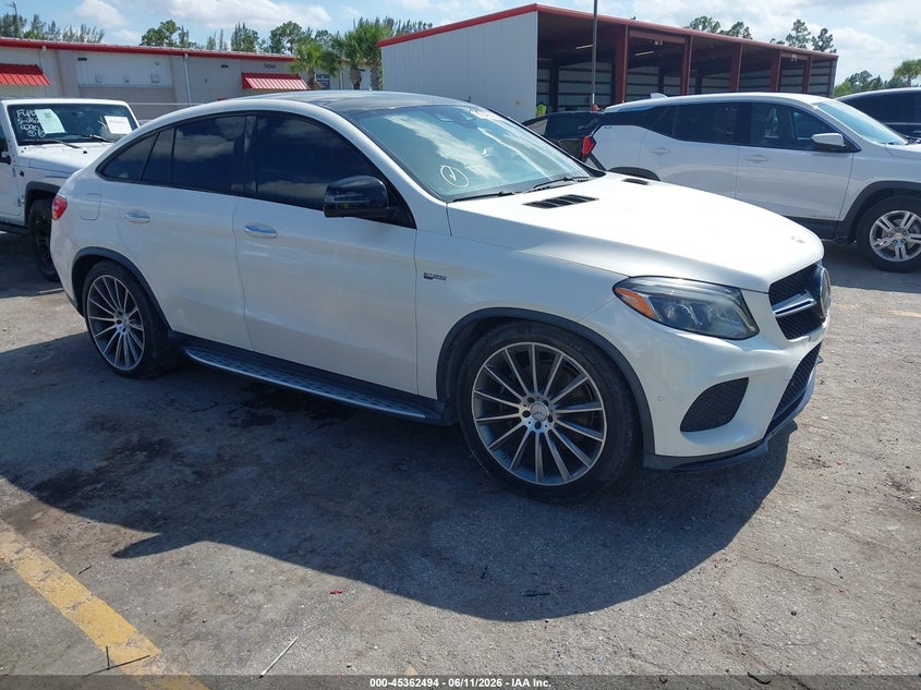 2019 Mercedes-benz Gle coupe VIN 4JGED6EB5KA152386 IAAI salvage auction — LEFT SIDE, Rebuildable (Florida), sold $18,625 on 2026-07-06 (photo 1)