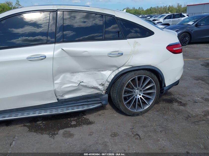 2019 Mercedes-benz Gle coupe VIN 4JGED6EB5KA152386 IAAI salvage auction — LEFT SIDE, Rebuildable (Florida), sold $18,625 on 2026-07-06 (photo 6)