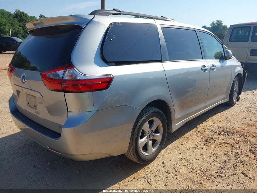 2020 Toyota Sienna VIN 5TDKZ3DC9LS021726 IAAI salvage auction — FRONT END, Salvage Title, sold $6,150 on 2026-07-20 (photo 4)