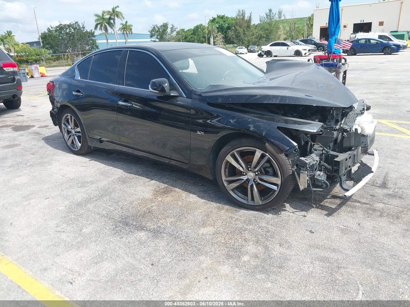 2017 Infiniti Q50 VIN JN1EV7AP7HM731835 IAAI salvage auction — NORMAL WEAR, Salvage (Florida), sold $1,200 on 2026-07-09 (photo 1)
