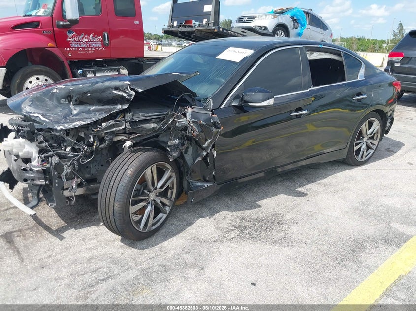 2017 Infiniti Q50 VIN JN1EV7AP7HM731835 IAAI salvage auction — NORMAL WEAR, Salvage (Florida), sold $1,200 on 2026-07-09 (photo 2)