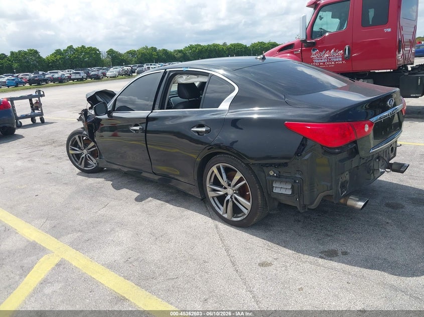 2017 Infiniti Q50 VIN JN1EV7AP7HM731835 IAAI salvage auction — NORMAL WEAR, Salvage (Florida), sold $1,200 on 2026-07-09 (photo 3)