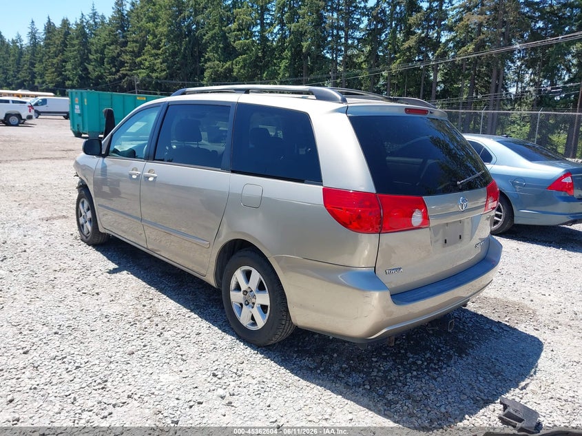 2008 Toyota Sienna VIN 5TDZK23C98S109892 IAAI salvage auction — FRONT END, Bill Of Sale (Washington), sold $475 on 2026-07-08 (photo 3)