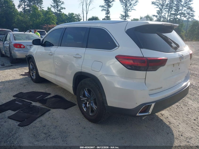 2017 Toyota Highlander VIN 5TDYZRFH1HS219021 IAAI salvage auction — FRONT END, Salvage (Georgia), sold $9,300 on 2026-07-16 (photo 3)