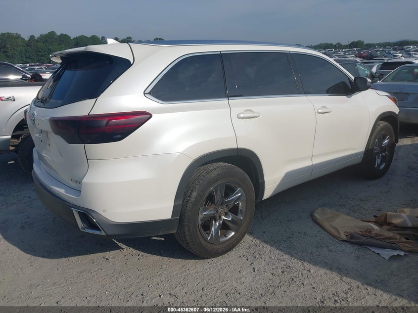 2017 Toyota Highlander VIN 5TDYZRFH1HS219021 IAAI salvage auction — FRONT END, Salvage (Georgia), sold $9,300 on 2026-07-16 (photo 4)