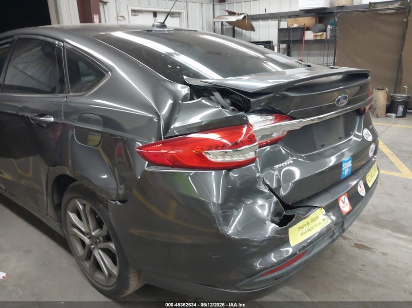 2017 Ford Fusion VIN 3FA6P0H74HR207211 IAAI salvage auction — REAR END, Salvage Title, sold $2,000 on 2026-08-02 (photo 6)