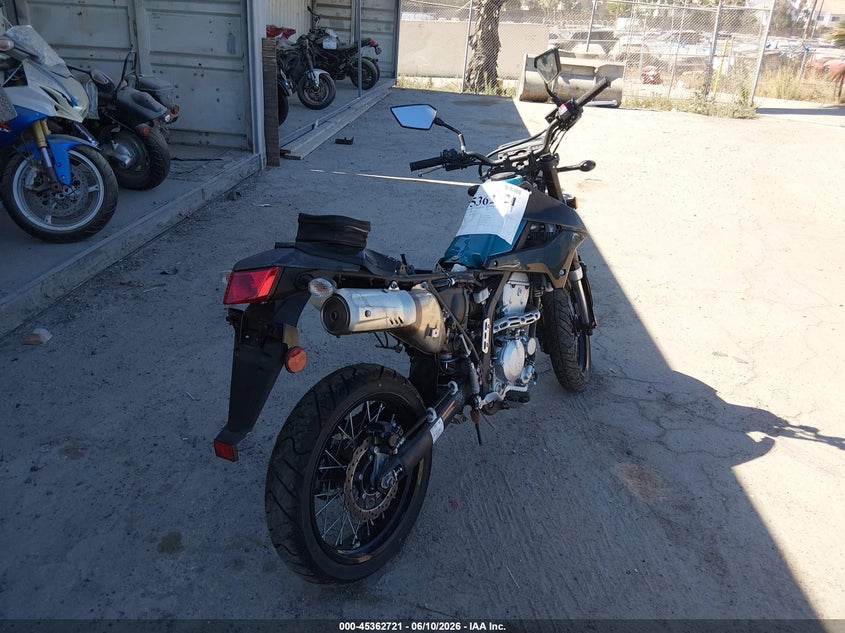 2023 Kawasaki Klx VIN ML5LXBE11PDA18612 IAAI salvage auction — THEFT, Salvage (California), sold $1,050 on 2026-07-08 (photo 4)