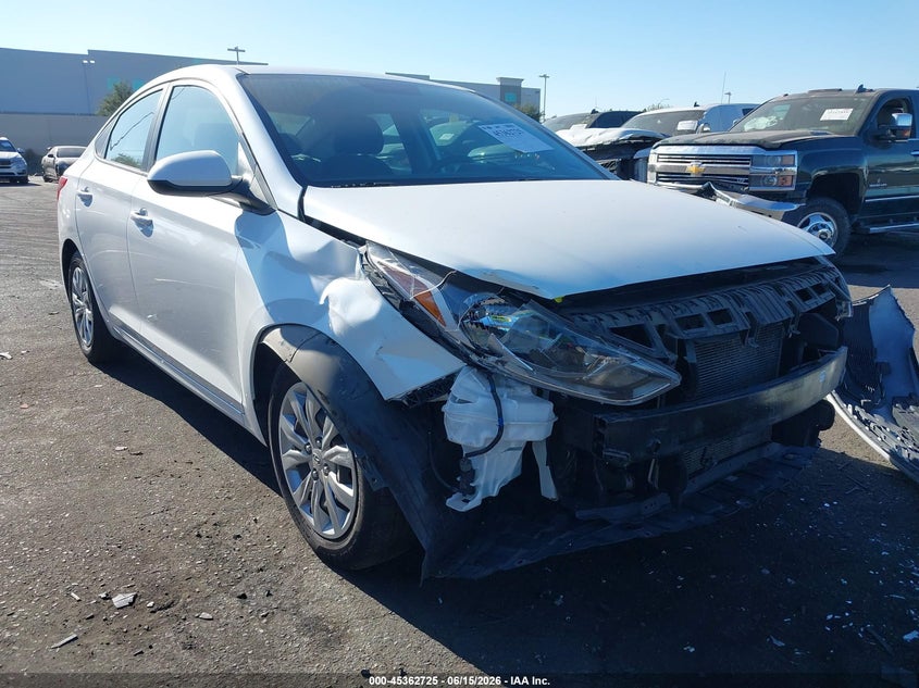 2021 Hyundai Accent VIN 3KPC24A63ME142955 IAAI salvage auction — FRONT END, Salvage Title, sold $2,150 on 2026-07-26 (photo 1)