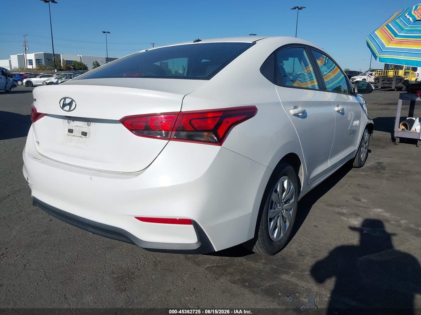 2021 Hyundai Accent VIN 3KPC24A63ME142955 IAAI salvage auction — FRONT END, Salvage Title, sold $2,150 on 2026-07-26 (photo 4)