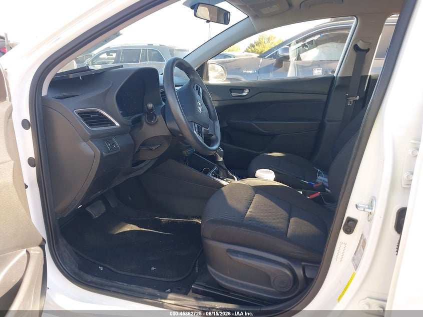 2021 Hyundai Accent VIN 3KPC24A63ME142955 IAAI salvage auction — FRONT END, Salvage Title, sold $2,150 on 2026-07-26 (photo 5)