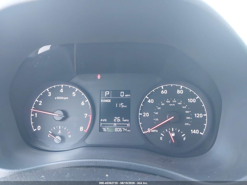2021 Hyundai Accent VIN 3KPC24A63ME142955 IAAI salvage auction — FRONT END, Salvage Title, sold $2,150 on 2026-07-26 (photo 7)