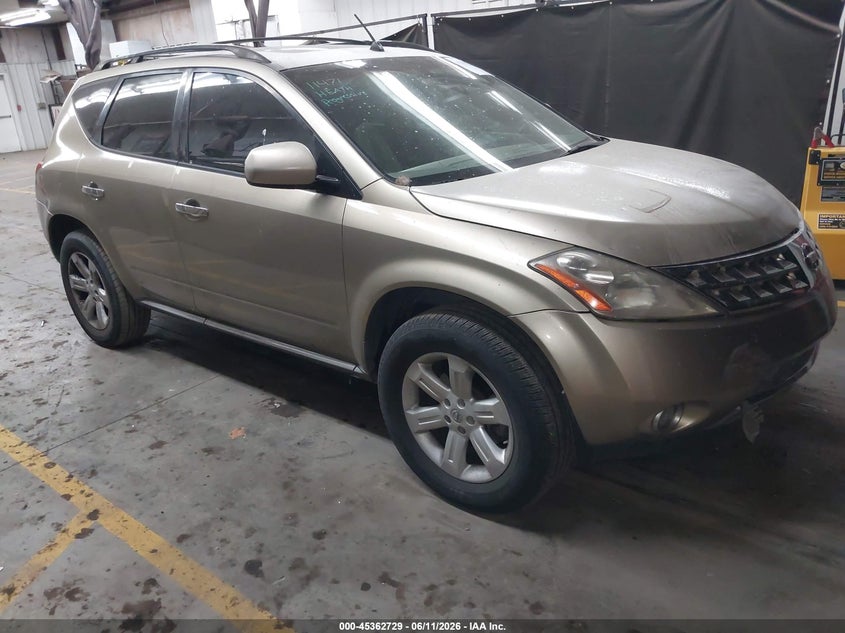 2007 Nissan Murano VIN JN8AZ08T77W517901 IAAI salvage auction — UNKNOWN, Salvage (Arizona), sold $250 on 2026-07-07 (photo 1)