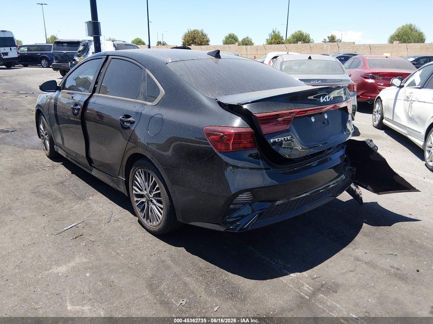 2024 Kia Forte VIN 3KPF54AD4RE727263 IAAI salvage auction — REAR END, Salvage Certificate (California), sold $8,700 on 2026-07-10 (photo 3)