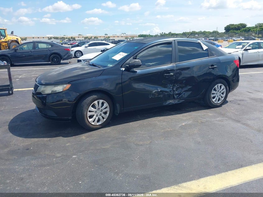 2012 Kia Forte VIN KNAFU4A2XC5552129 IAAI salvage auction — LEFT SIDE, Rebuildable (Florida), sold $375 on 2026-07-09 (photo 2)