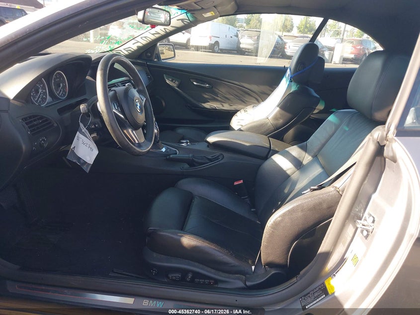 2008 BMW 6er VIN WBAEB53548CX62954 IAAI salvage auction — REAR END, Salvage Certificate (California), sold $2,600 on 2026-07-10 (photo 5)