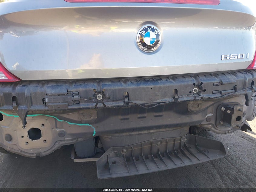 2008 BMW 6er VIN WBAEB53548CX62954 IAAI salvage auction — REAR END, Salvage Certificate (California), sold $2,600 on 2026-07-10 (photo 6)