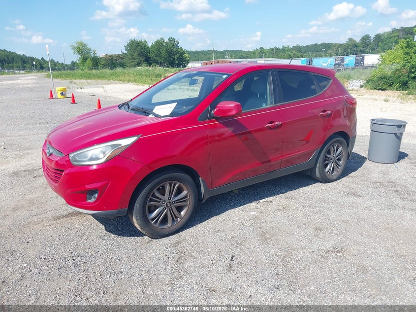 2015 Hyundai Tucson VIN KM8JT3AF1FU027348 IAAI salvage auction — NORMAL WEAR, Clear (Alabama), sold $1,475 on 2026-07-15 (photo 2)