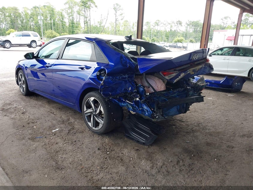 2023 Hyundai Elantra VIN KMHLS4AG1PU440088 IAAI salvage auction — REAR END, Rebuildable (Florida), sold $2,900 on 2026-07-28 (photo 3)