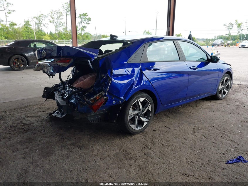 2023 Hyundai Elantra VIN KMHLS4AG1PU440088 IAAI salvage auction — REAR END, Rebuildable (Florida), sold $2,900 on 2026-07-28 (photo 4)