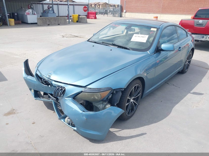 2005 BMW 6 series VIN WBAEH734X5CF95113 IAAI salvage auction — FRONT END, Salvage (Texas), sold $500 on 2026-07-08 (photo 2)