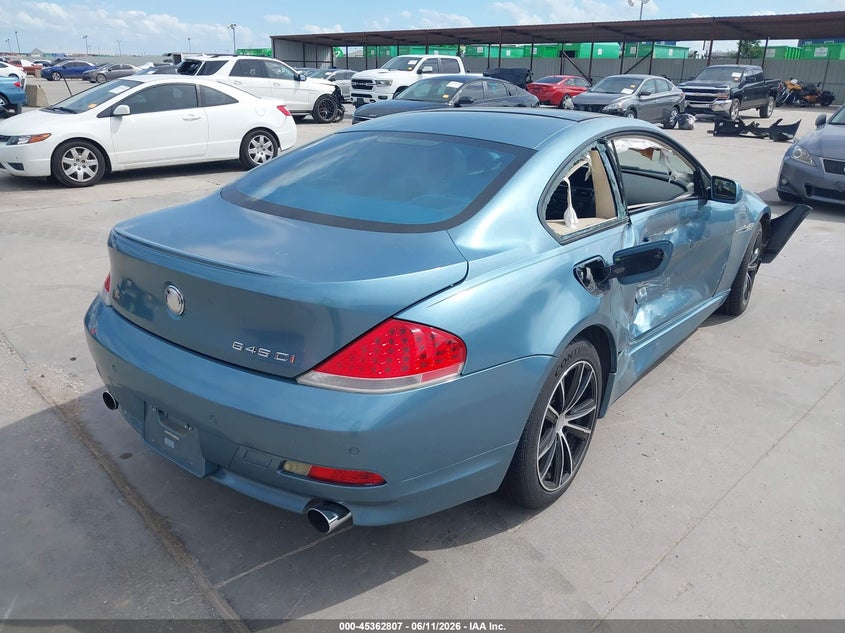 2005 BMW 6 series VIN WBAEH734X5CF95113 IAAI salvage auction — FRONT END, Salvage (Texas), sold $500 on 2026-07-08 (photo 4)