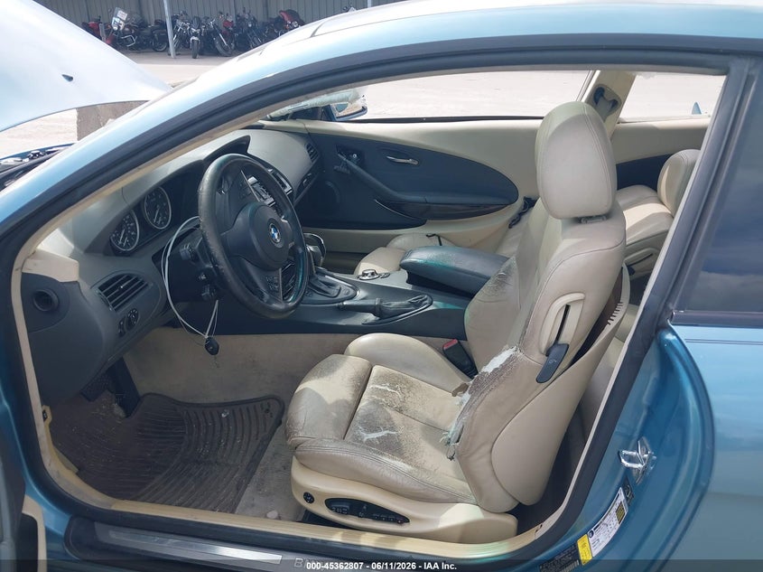 2005 BMW 6 series VIN WBAEH734X5CF95113 IAAI salvage auction — FRONT END, Salvage (Texas), sold $500 on 2026-07-08 (photo 5)
