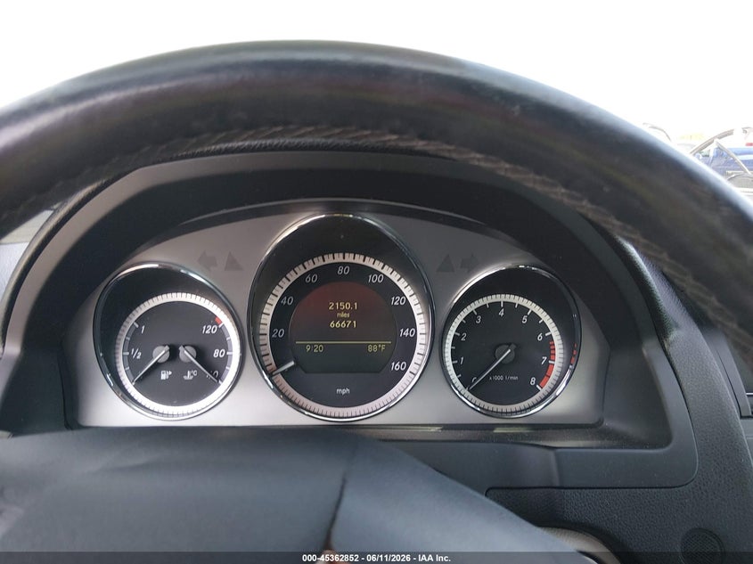 2011 Mercedes-benz C class VIN WDDGF5EBXBR171704 IAAI salvage auction — FRONT END, Rebuildable (Florida), sold $400 on 2026-07-09 (photo 7)
