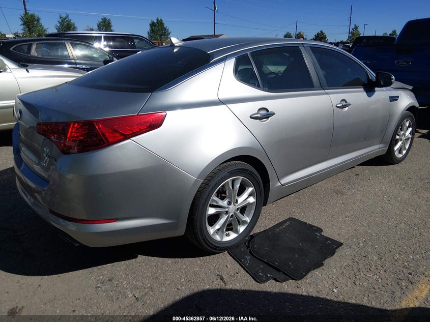 2013 Kia Optima VIN 5XXGN4A76DG241536 IAAI salvage auction — NORMAL WEAR, Clear (Colorado), sold $550 on 2026-07-14 (photo 4)