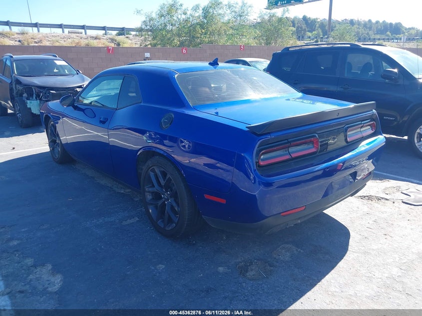 2020 Dodge Challenger VIN 2C3CDZJG8LH148953 IAAI salvage auction — INTERIOR BURN, Salvage (California), sold $10,225 on 2026-07-29 (photo 3)