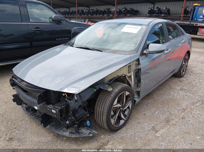 2022 Hyundai Elantra VIN KMHLN4AG6NU330349 IAAI salvage auction — FRONT END, Salvage Title, sold $4,650 on 2026-07-19 (photo 2)