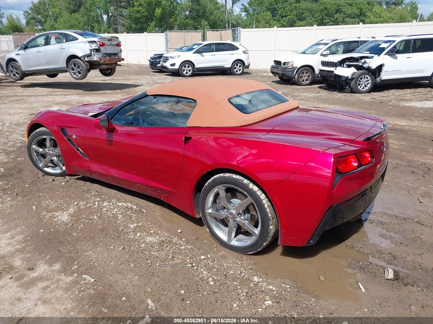 2015 Chevrolet Corvette VIN 1G1YF3D77F5103396 IAAI salvage auction — WATER/FLOOD, Salvage (Michigan), sold $14,700 on 2026-07-28 (photo 3)