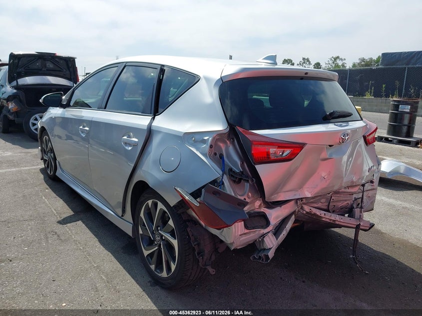 2018 Toyota Corolla VIN JTNKARJE0JJ555753 IAAI salvage auction — FRONT & REAR, Salvage (California), sold $2,075 on 2026-07-16 (photo 3)