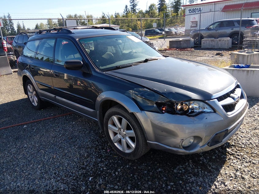 2009 Subaru Outback VIN 4S4BP61C897326371 IAAI salvage auction — FRONT END, Bill Of Sale (Washington), sold $450 on 2026-07-24 (photo 1)