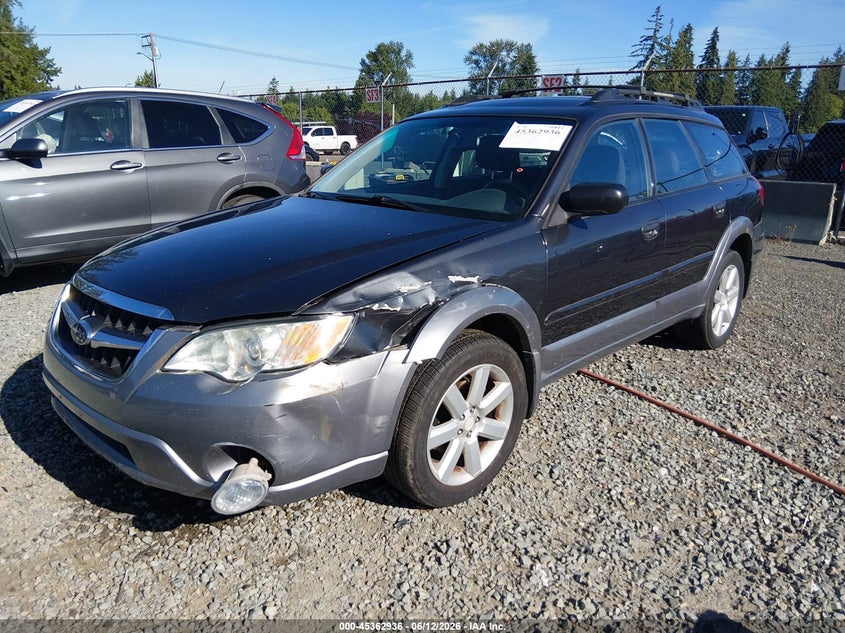 2009 Subaru Outback VIN 4S4BP61C897326371 IAAI salvage auction — FRONT END, Bill Of Sale (Washington), sold $450 on 2026-07-24 (photo 2)