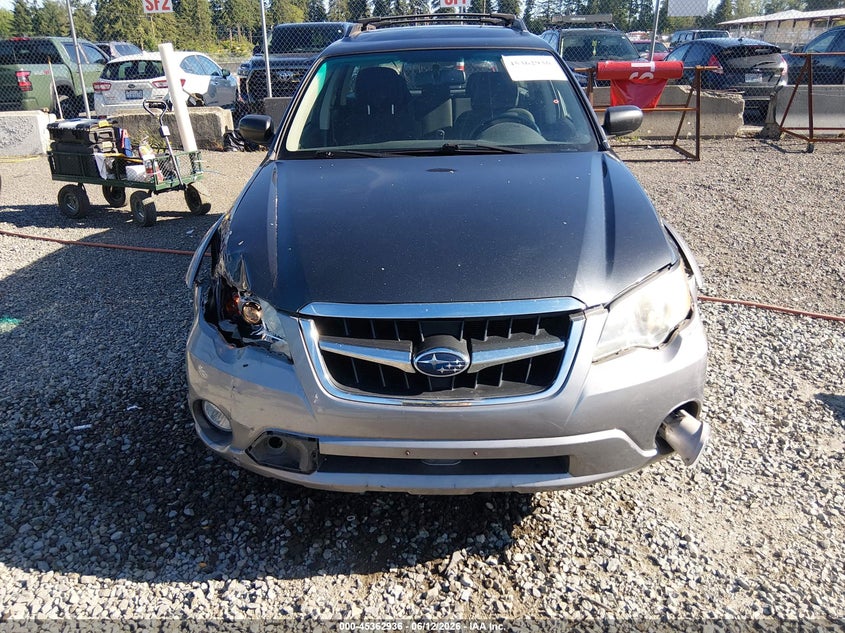 2009 Subaru Outback VIN 4S4BP61C897326371 IAAI salvage auction — FRONT END, Bill Of Sale (Washington), sold $450 on 2026-07-24 (photo 6)