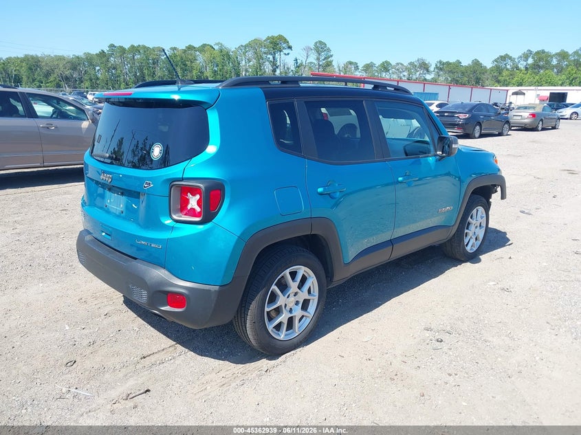 2021 Jeep Renegade VIN ZACNJDD19MPN30395 IAAI salvage auction — FRONT END, Certificate Of Destruction (Florida), sold $3,300 on 2026-07-10 (photo 4)