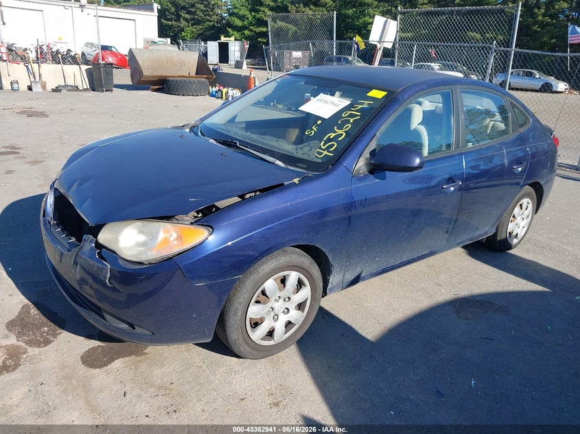 2007 Hyundai Elantra VIN KMHDU46D27U253973 IAAI salvage auction — FRONT END, Salvage (South Carolina), sold $425 on 2026-07-13 (photo 2)